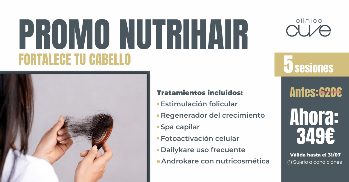 Promo Nutrihair con nutricosmética - Clínica Cuve
